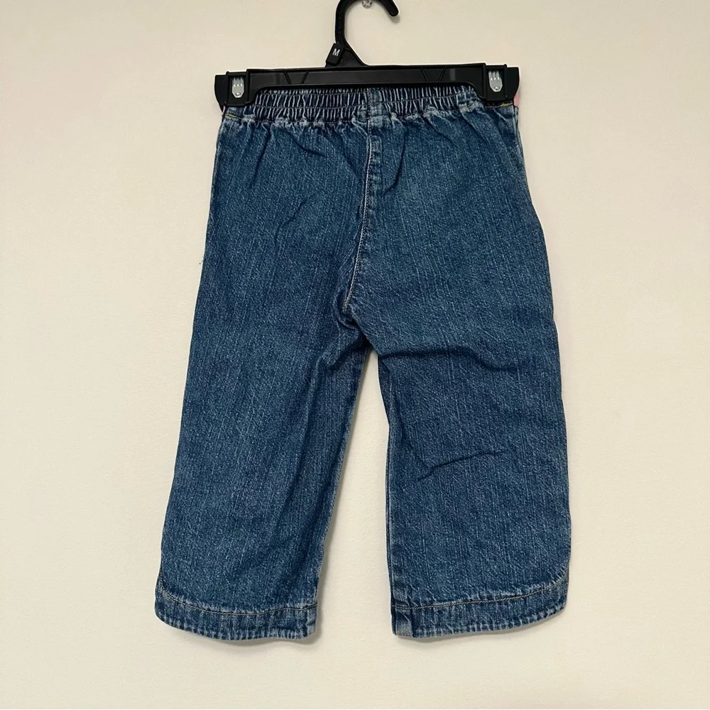 Vintage Gymboree Panda Pocket Button Denim Pant 2006 Imaginary Friends Line